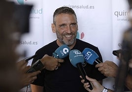 Ibon Navarro, este viernes en su primera comparecencia de la temporada.