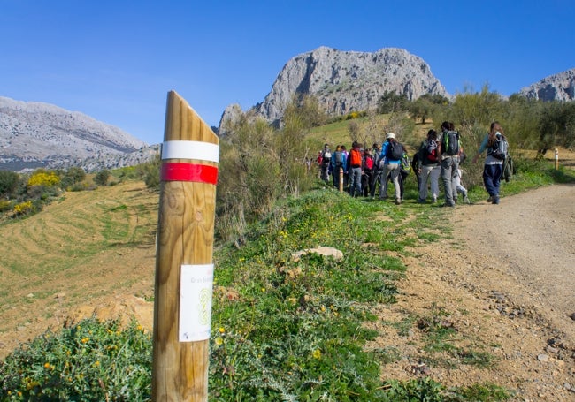 Imagen de una de las rutas de la Gran Senda en la Axarquía.