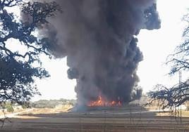 Incendio en una planta de biogás en Campillos