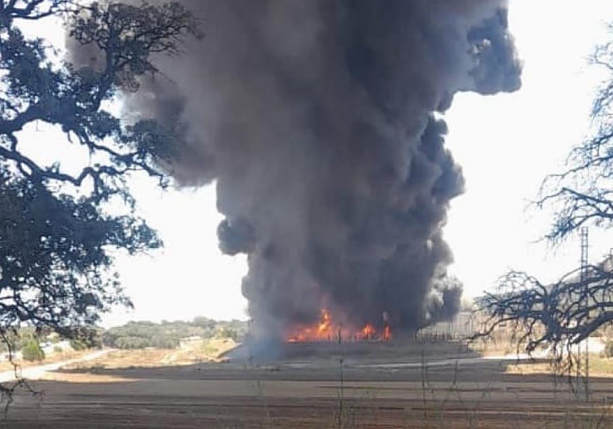 Incendio en una planta de biogás en Campillos