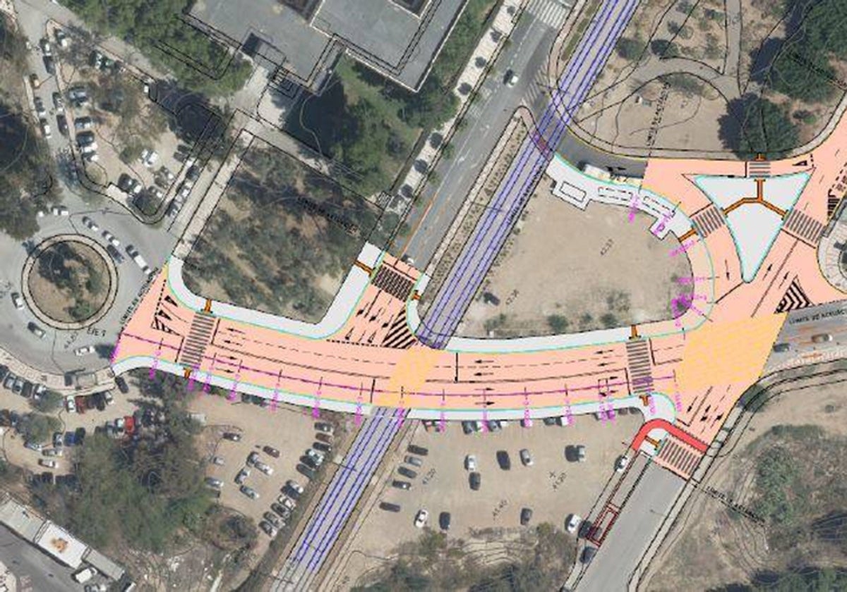 Freno a una de las obras para mejorar la fluidez del tráfico en el campus de Teatinos en Málaga