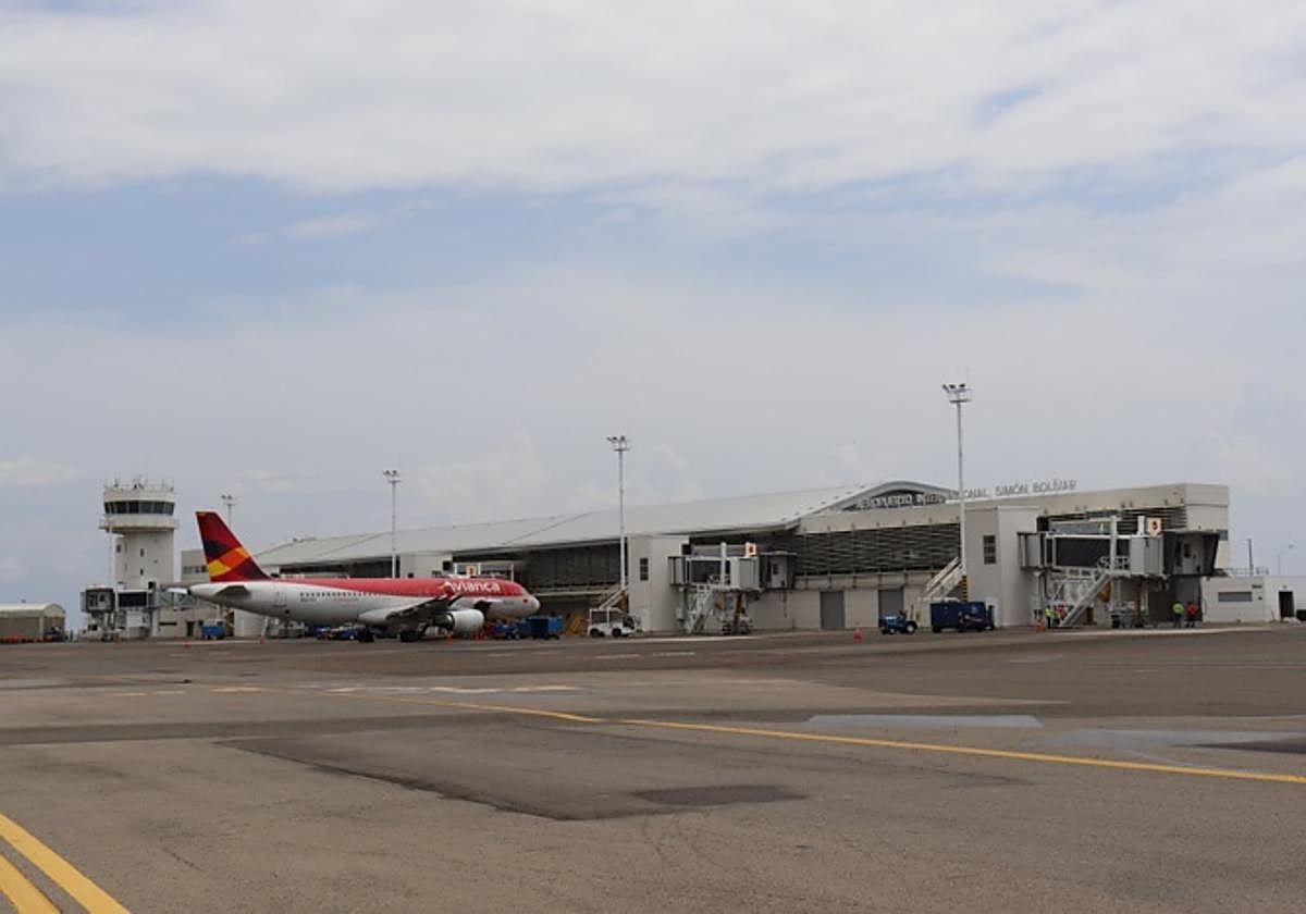 Vista general del aeropuerto de Santa Marta.