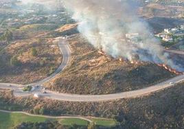 Controlado el incendio forestal de Mijas