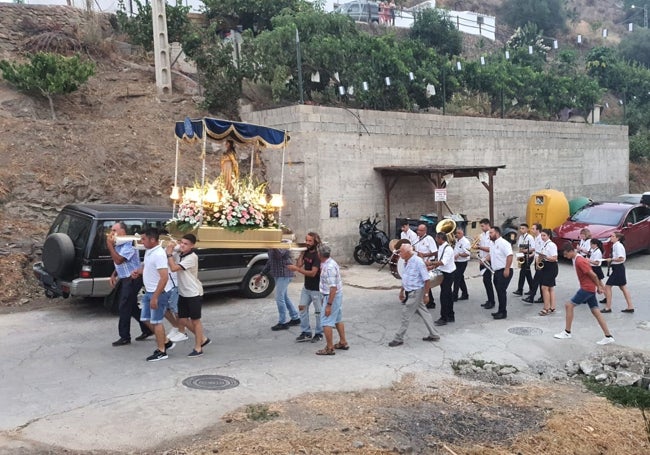 Imagen de una edición anterior de las fiestas en la pedanía canillera.