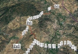 El proyecto de la megaplanta con sus líneas de evacuación y las torres de red eléctrica.