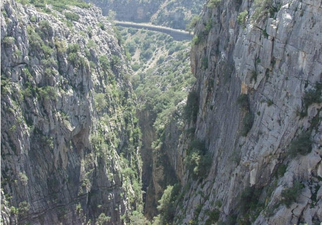 Garganta de las Buitreras, en el río Guadiaro.