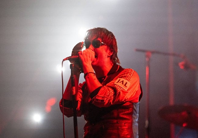 El cantante norteamericano de The Strokes, Julian Casablancas, hace unos días en Siena.