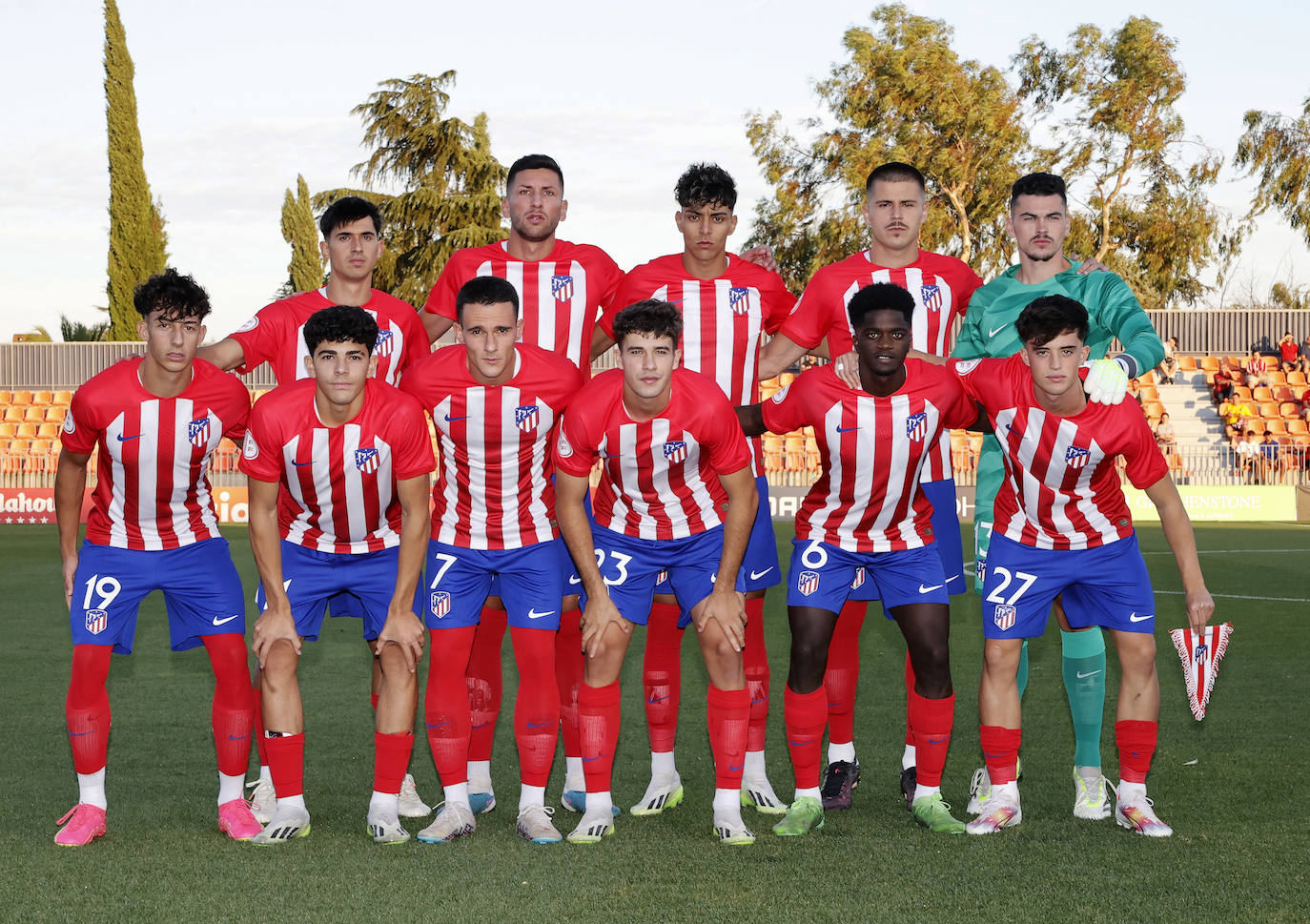 Once inicial del Atlético 'B' contra el Antequera en la jornada 1ª.