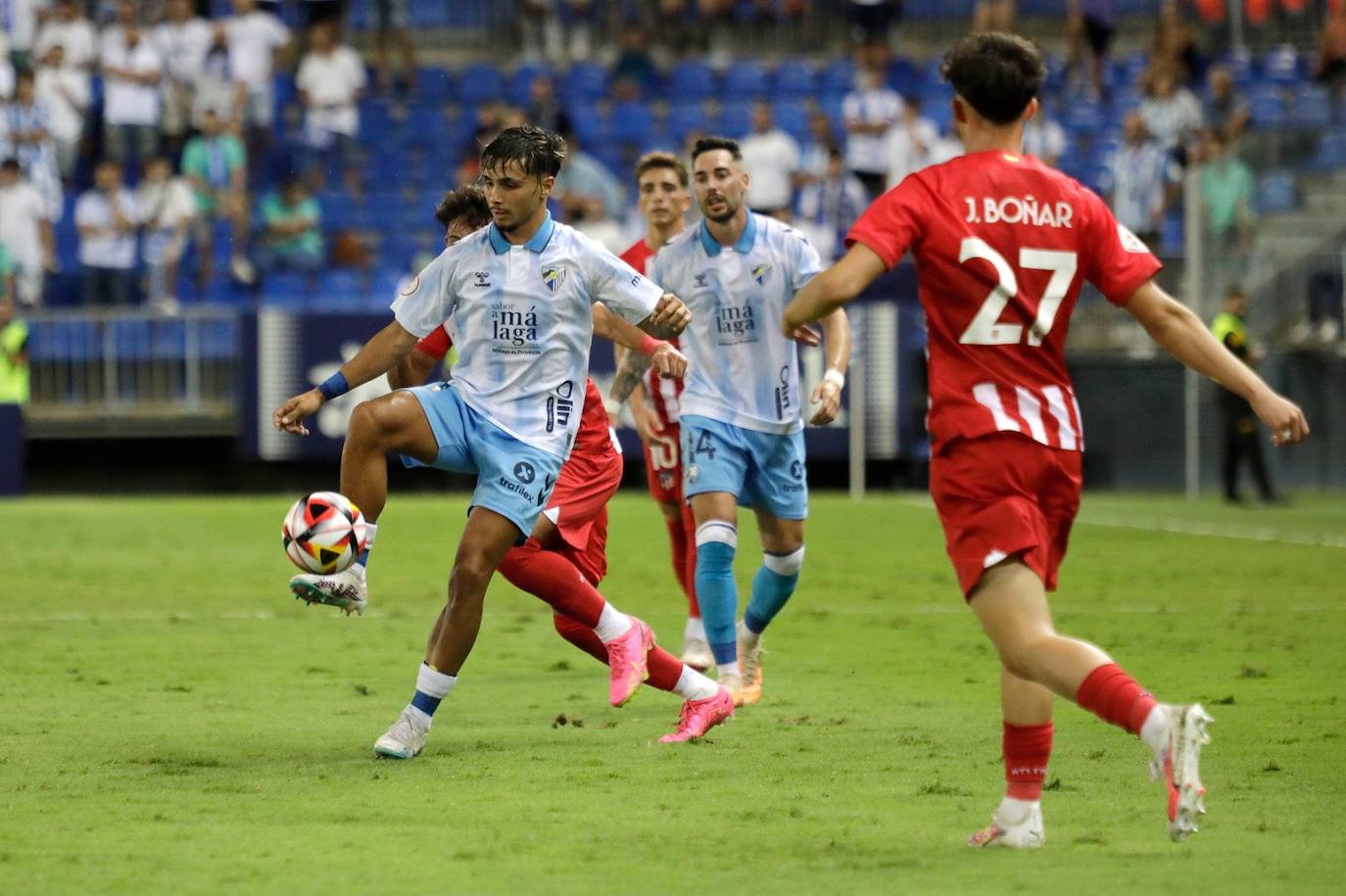 El Málaga- Atlético de Madrid B, en imágenes