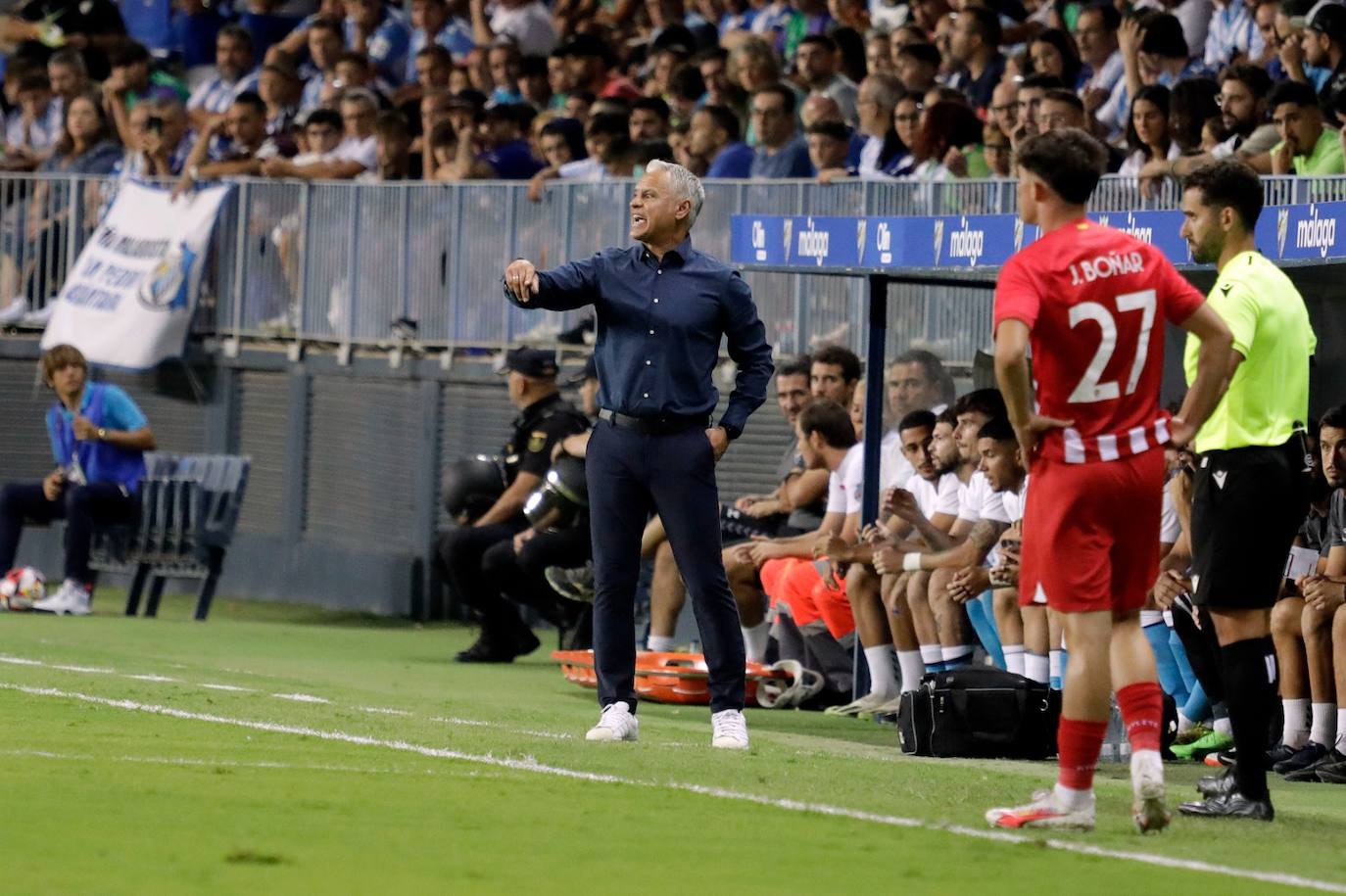 El Málaga- Atlético de Madrid B, en imágenes