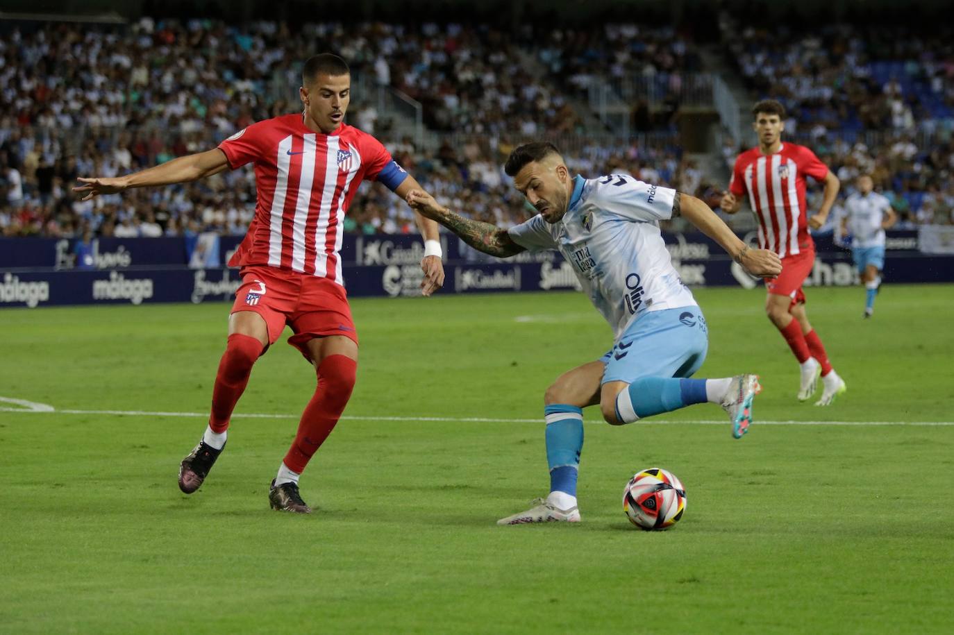 El Málaga- Atlético de Madrid B, en imágenes