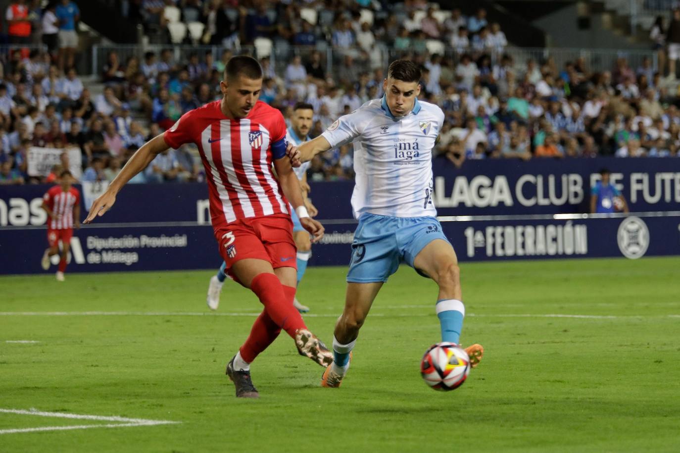 El Málaga- Atlético de Madrid B, en imágenes