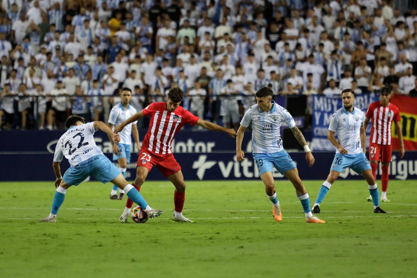 El Málaga- Atlético de Madrid B, en imágenes