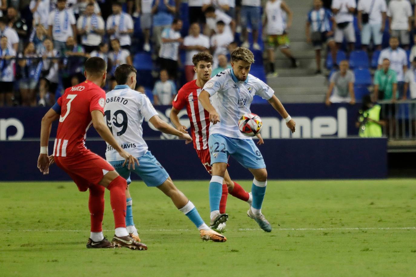 El Málaga- Atlético de Madrid B, en imágenes