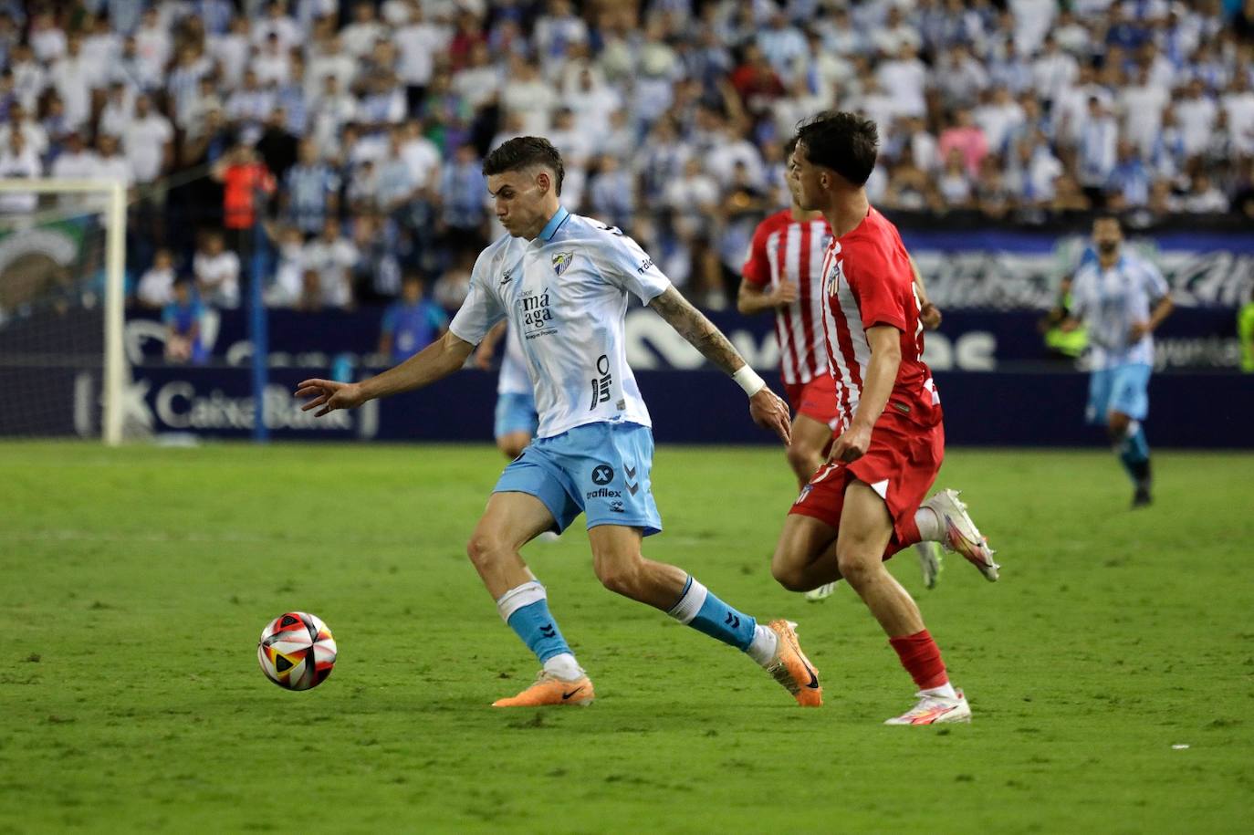 El Málaga- Atlético de Madrid B, en imágenes