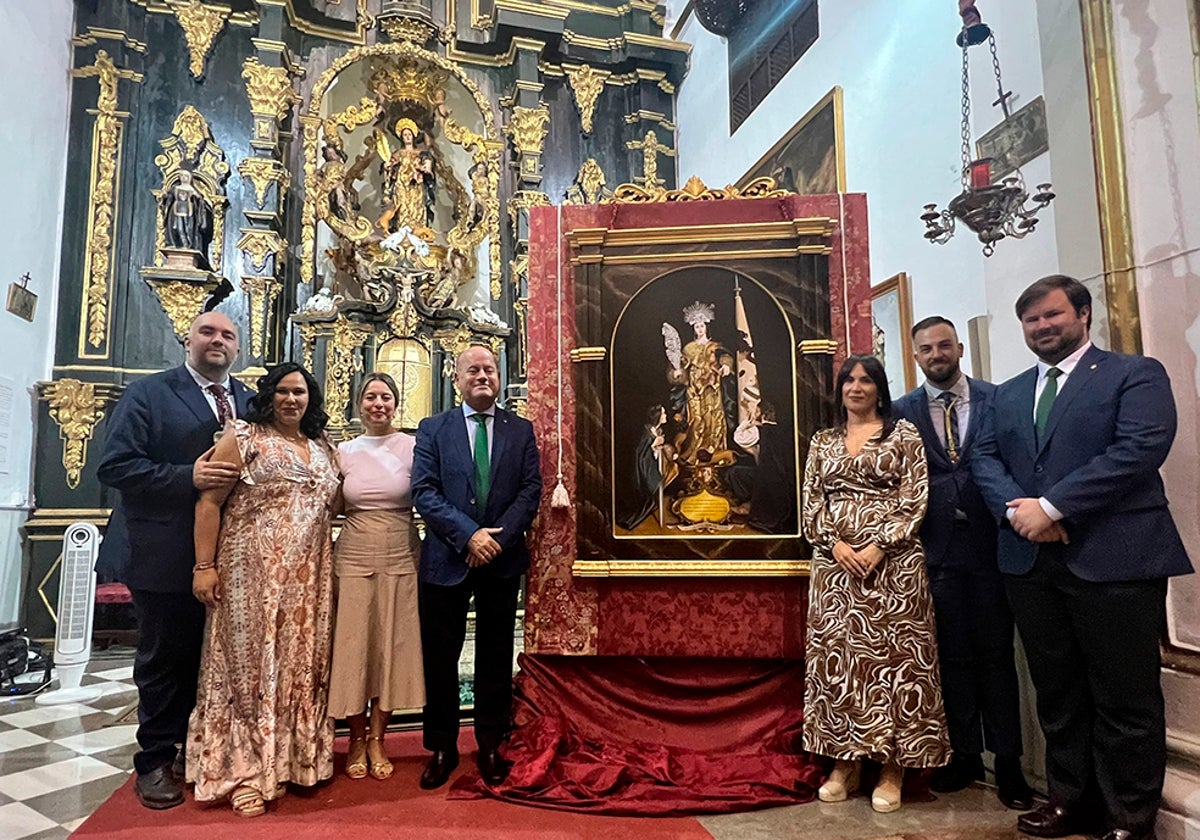 Tras la presentación del Cartel de Santa Eufemia, protagonistas y autoridades.