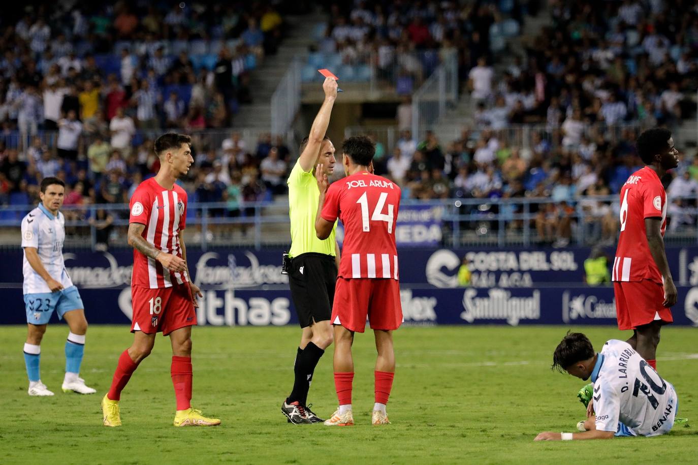 El Málaga- Atlético de Madrid B, en imágenes