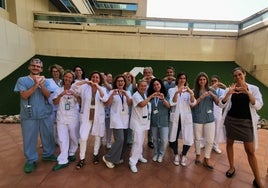 Equipo del servicio de Oftalmología del Hospital Costa del Sol.