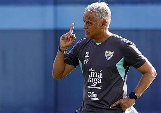 El entrenador del Málaga, Sergio Pellicer.