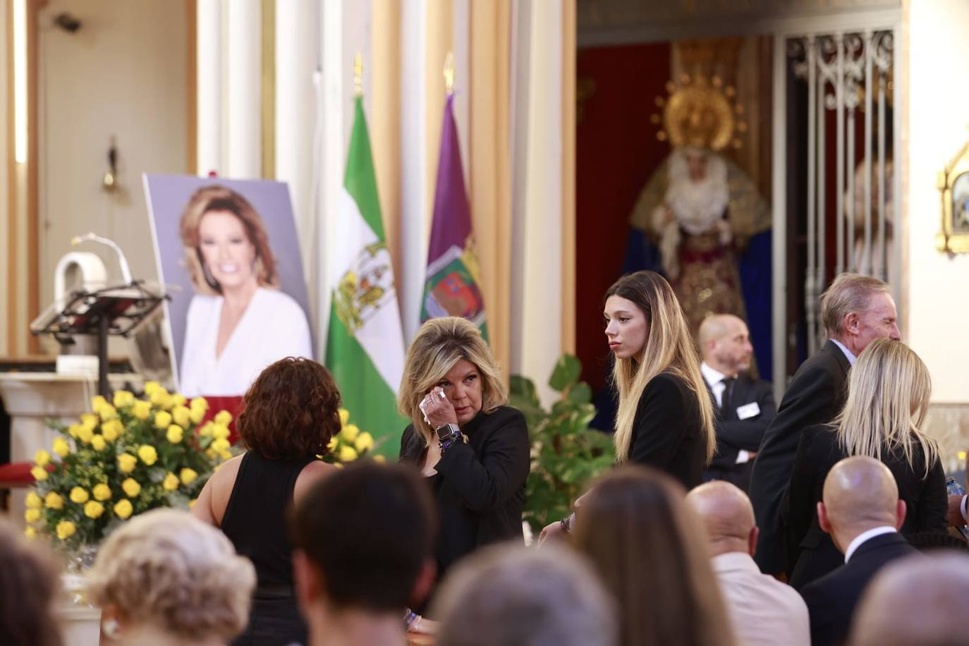 Funeral por María Teresa Campos en Málaga