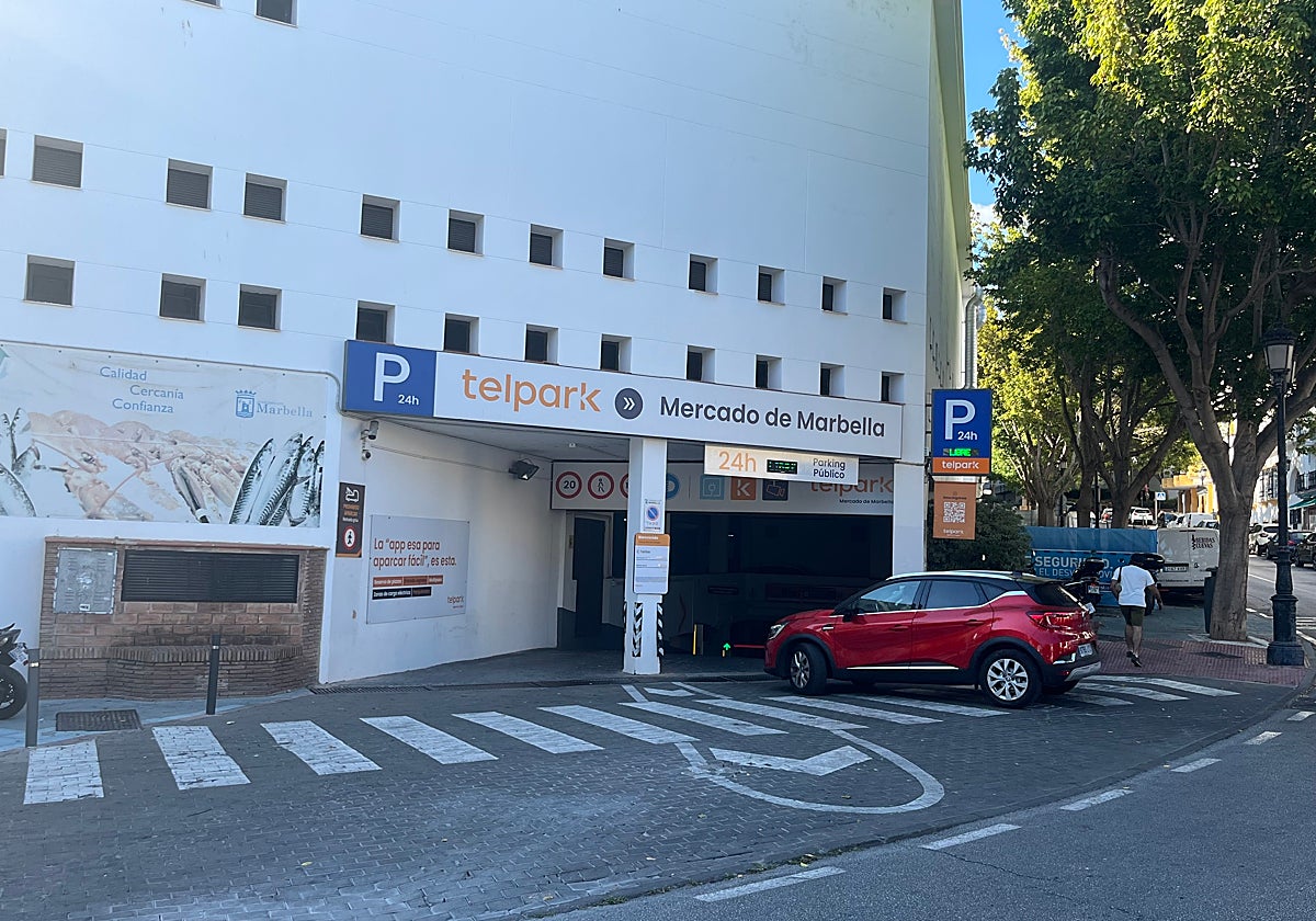 Parking del Mercado de Marbella.