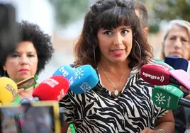 La portavoz de Adelante Andalucía, Teresa Rodríguez.