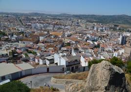 Vista panorámica del casco urbano de Vélez-Málaga desde La Fortaleza.