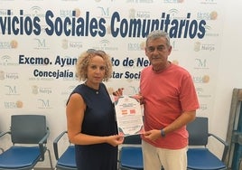Acto de presentación de la iniciativa solidaria en el Ayuntamiento nerjeño.