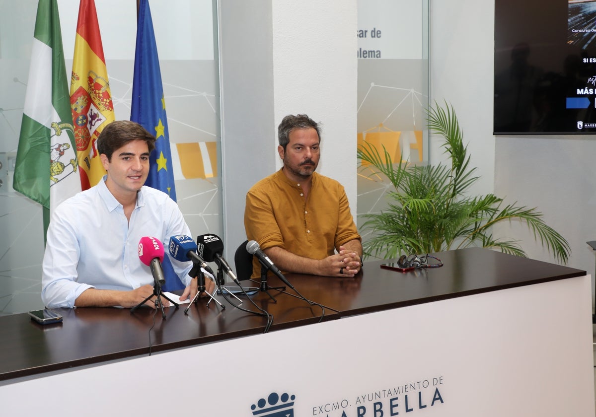 Alejandro Freijo y Nacho Muñoz, durante la presentación de la iniciativa.