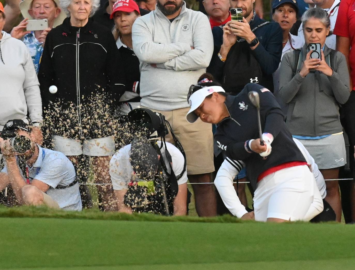 Primera jornada de la Solheim Cup de golf en Casares