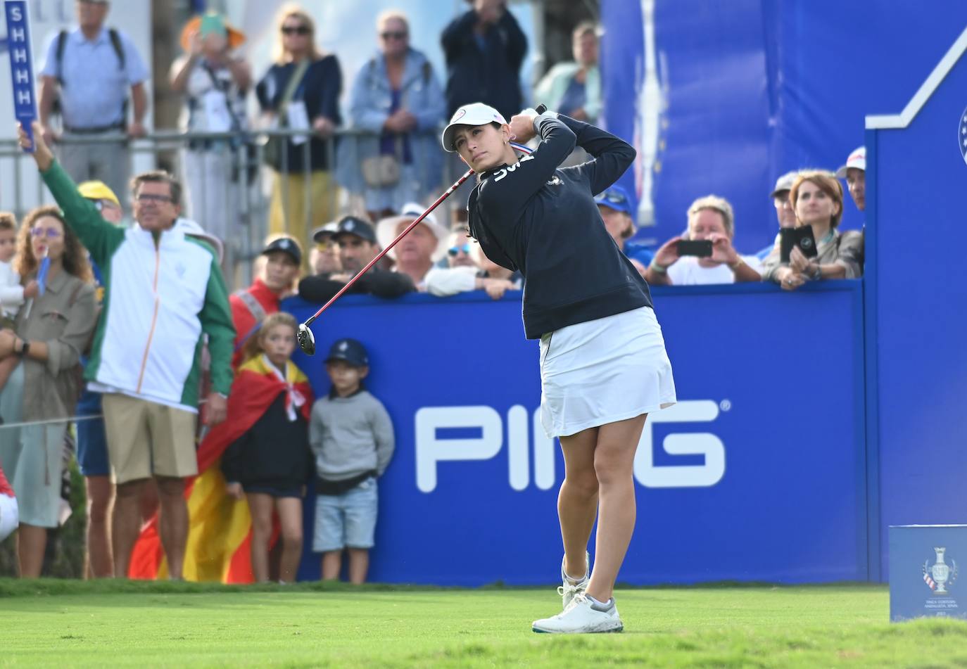 Primera jornada de la Solheim Cup de golf en Casares