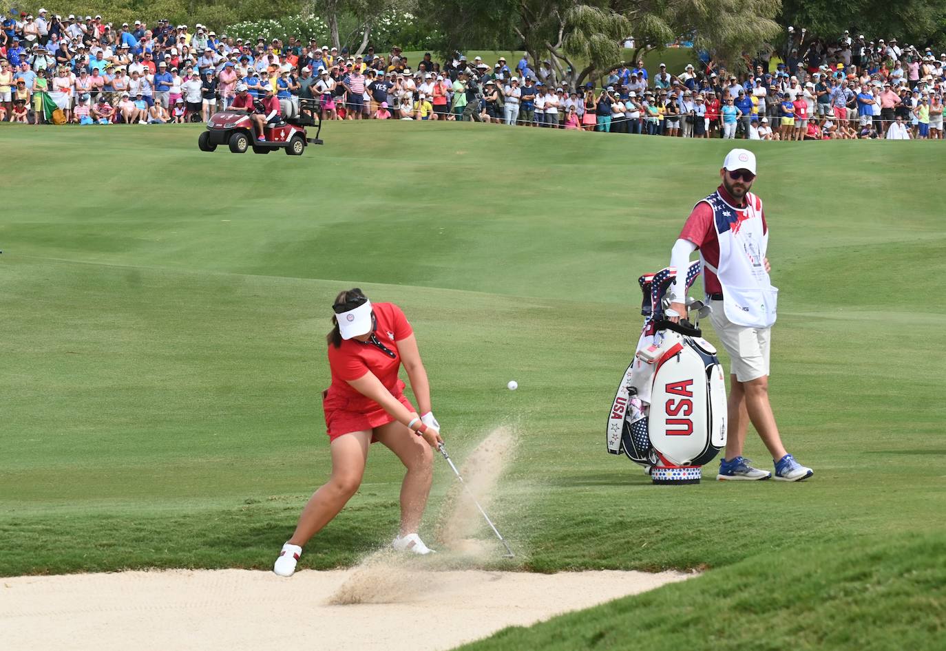 Primera jornada de la Solheim Cup de golf en Casares