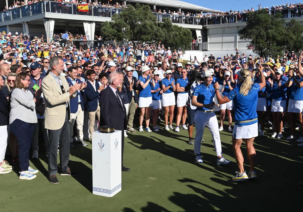 Las mejores imágenes del final de la Solheim Cup en Málaga