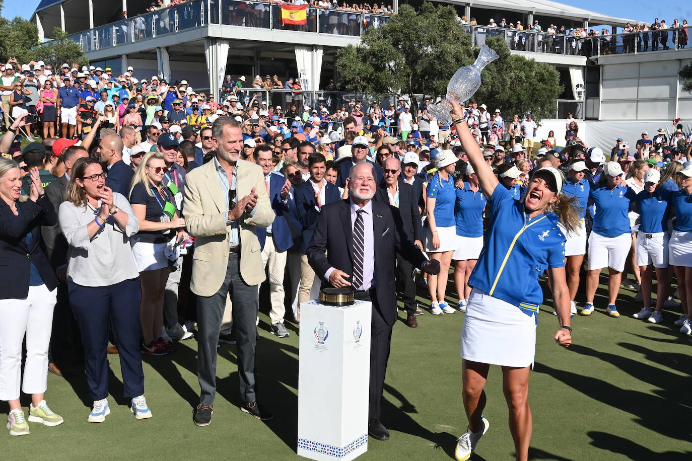 Las mejores imágenes del final de la Solheim Cup en Málaga