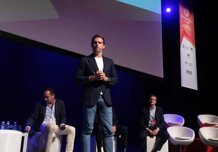 Rivera, esta mañana, en el auditorio Edgar Neville.