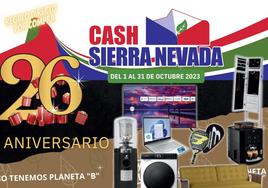 Cash Sierra Nevada celebra su aniversario con regalos directos a sus clientes