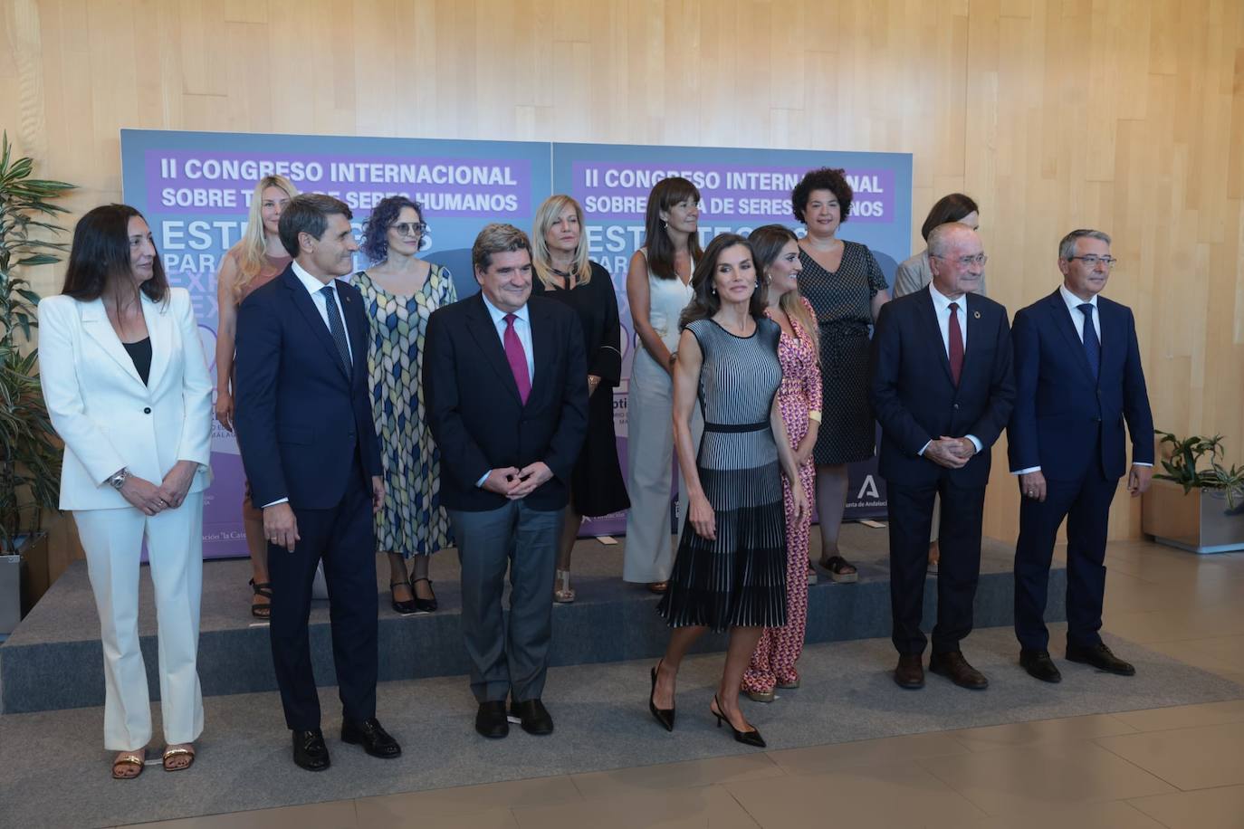 La reina Letizia inaugura en Málaga el II Congreso Internacional de Trata de Seres Humanos