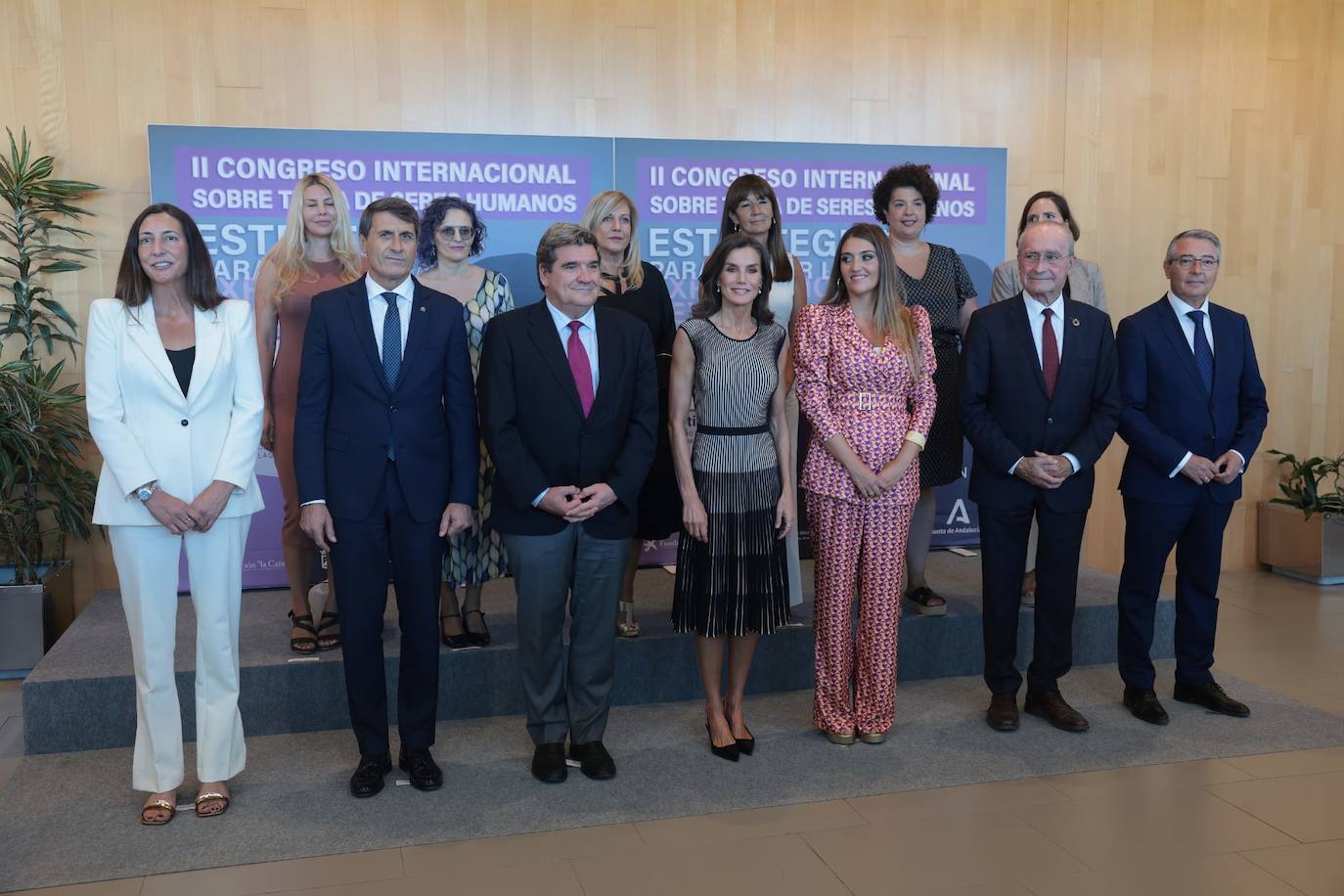 La reina Letizia inaugura en Málaga el II Congreso Internacional de Trata de Seres Humanos