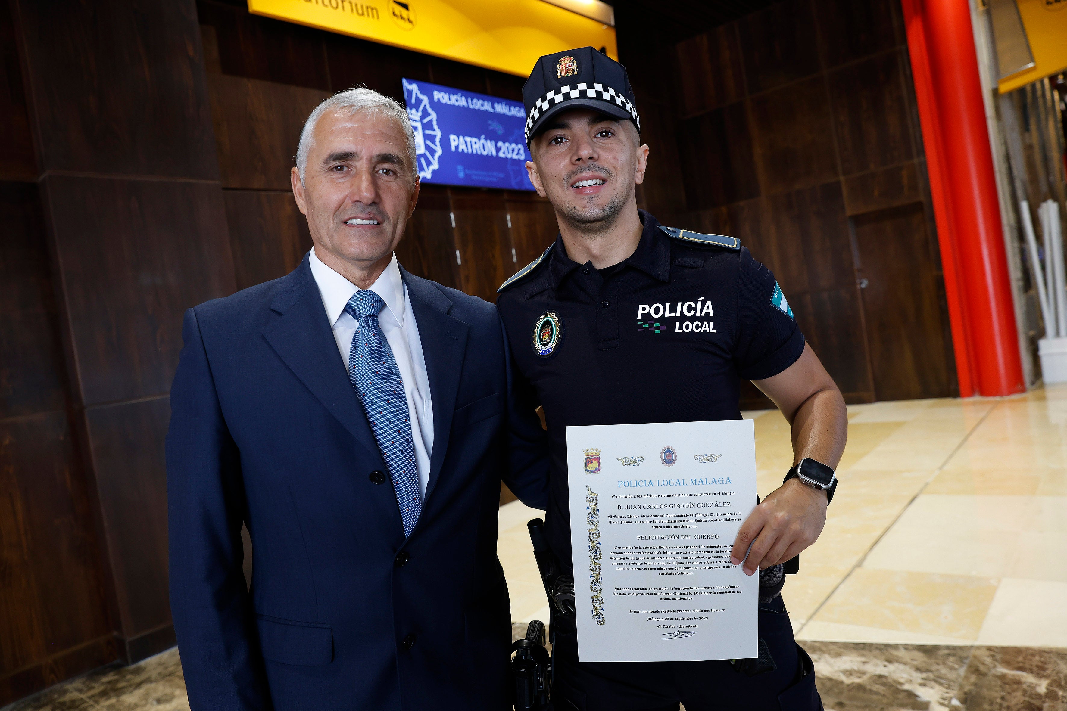 Reconocimiento a la Policía Local de Málaga