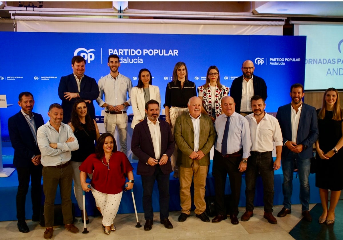 Miembros de la interparlamentaria del Partido Popular, en la inauguración de las jornadas.