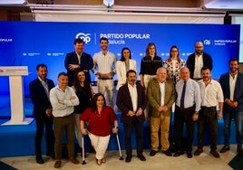 Miembros de la interparlamentaria del Partido Popular, en la inauguración de las jornadas.