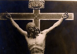 Imagen del Santísimo Cristo de la Buena Muerte y Ánimas, desaparecida en los Sucesos de Mayo de 1931.