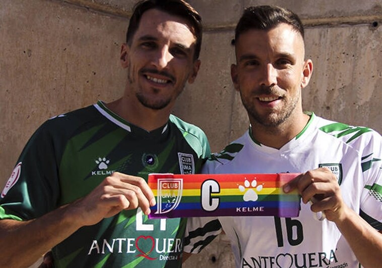 Visibilidad LGTBI: el capitán del UMA Antequera lucirá un brazalete arcoíris en los partidos de esta temporada
