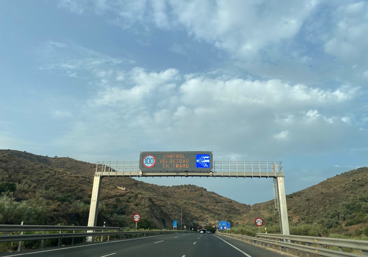 Imagen del túnel de la autovía en Torrox.