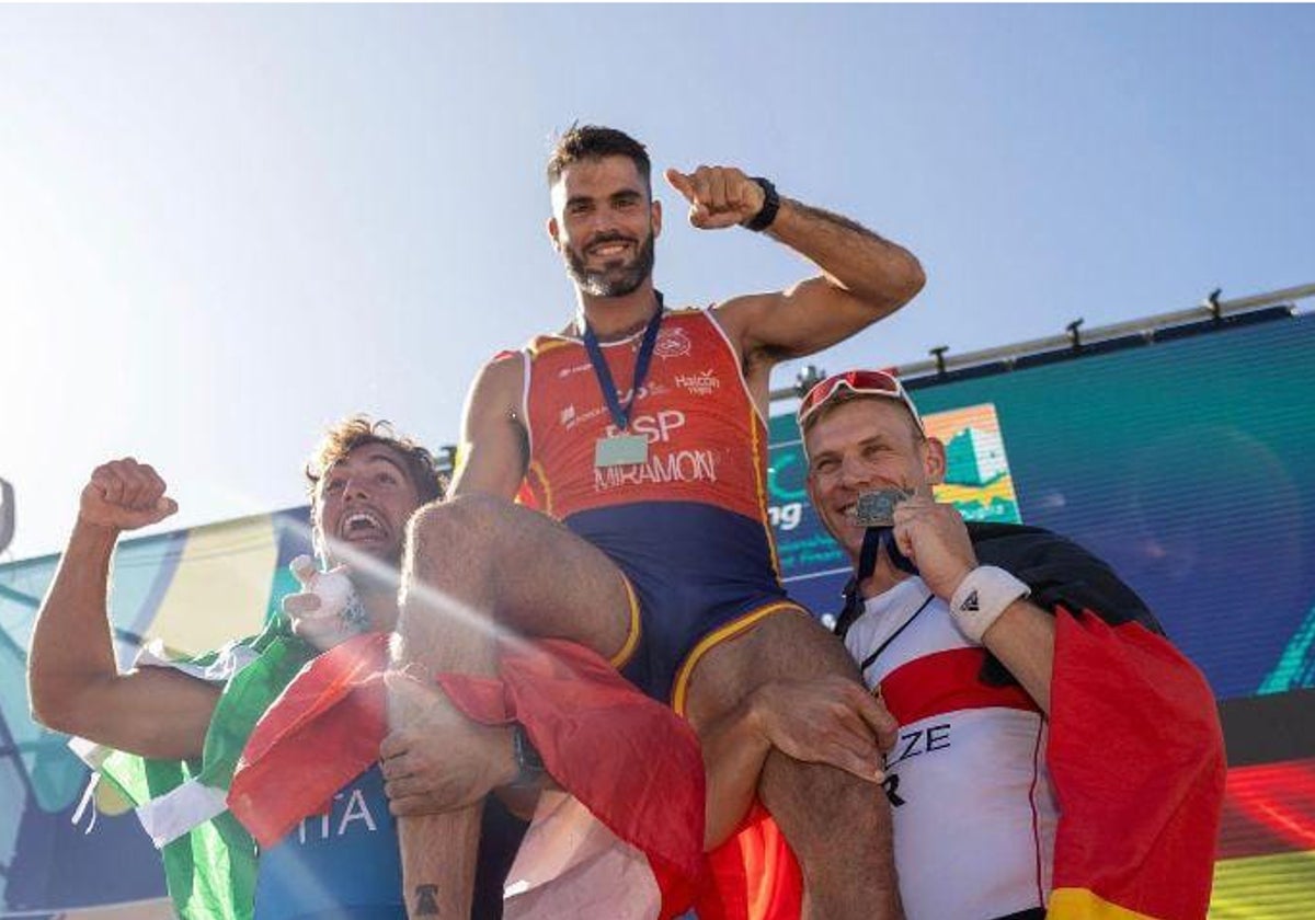 Adrián Miramón revalida su título de campeón mundial de beach sprint