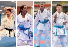 Damián Quintero, María Torres, Zsamoran Shotte y Salva Balbuena, al Mundial de kárate