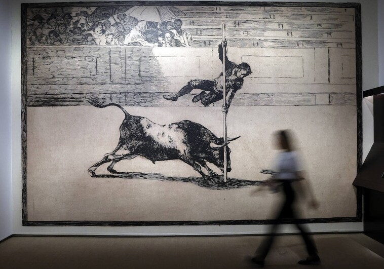 La 'Tauromaquia' de Goya sale por primera vez de Madrid para un mano a mano con Picasso en Málaga