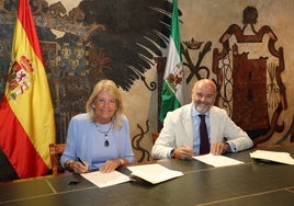 Ángeles Muñoz y Santiago Gómez-Villares.