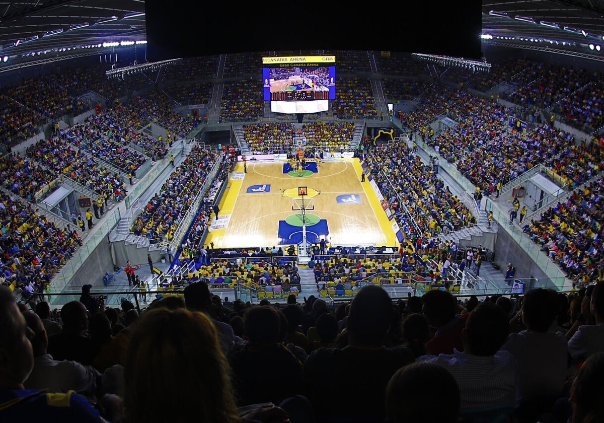 Imagen del Gran Canaria Arena donde se jugará el partido.