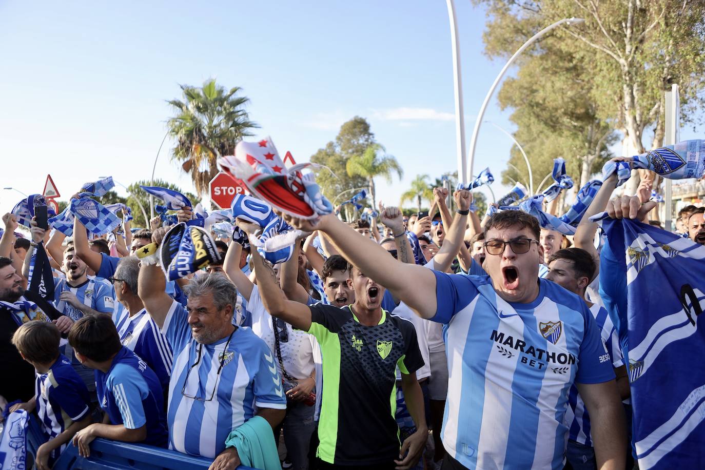 El Recreativo de Huelva-Málaga, en imágenes